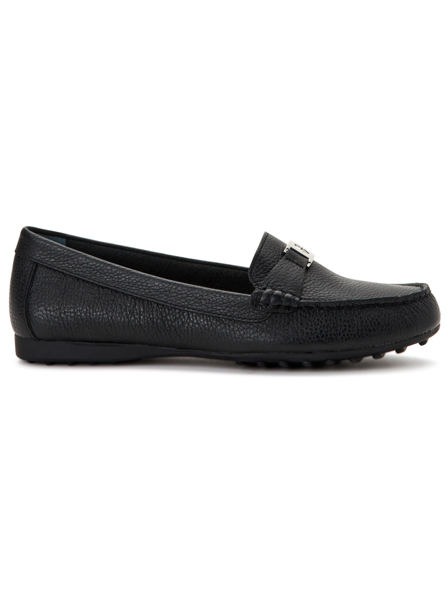 GIANI BERNINI Womens Black Croc Patent Logo Hardware Detail Arch