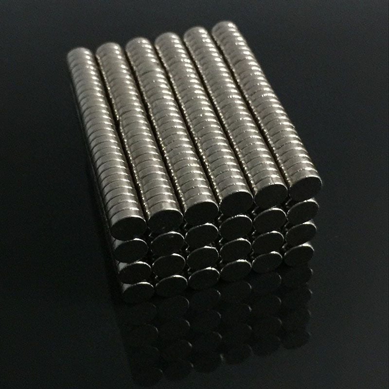 100PCS Super Strong Neodymium Magnets Disc Rare-Earth Fridge Magnet 4X5mm N52 \ 