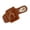 Slippers # Brown, variant on Womens Slippers Open Toe Fluffy Faux Fur Slides Square Toe House Shoes with Metal Buckle Decor Elegant Indoor Scuff Footwear