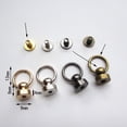 thumbnail image 4 of 6 Sets 9MM Golden Brass Rivet Studs Screw Back Round Head Ring Leathercraft Accessary for Phone Shell, 4 of 7