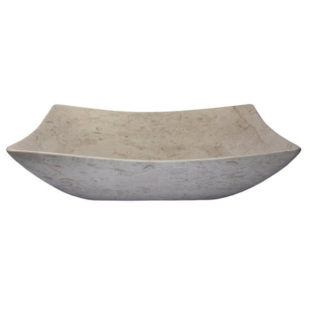 Eden Bath EB-S054PG-P 5.0 x 14.75 x 18.5 in. Thin Lipped Deep Zen Sink, Polished Penny Gray Marble