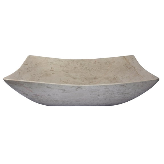 Eden Bath EB-S054PG-P 5.0 x 14.75 x 18.5 in. Thin Lipped Deep Zen Sink, Polished Penny Gray Marble