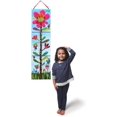 thumbnail image 2 of eeBoo: Hot Pink Flower Growth Chart, Measurements Come in Both Inches and Centimeters, 20 Different Stickers Included, Easily Hangs with Attached Gross Grain Ribbon, 2 of 4
