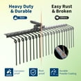 thumbnail image 2 of GloryStar Râteau Paysager en Acier Robuste pour Paille de Pin, Attache Arrière pour Récepteurs de 2 Pouces, Compatible avec Tracteurs de Pelouse, VTT/UTV, Efficace pour le Nivellement du Sol et le Nettoyage des Feuilles, 2 of 8