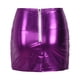 thumbnail image 3 of Gibobby faldas aesthetic Minifalda metálica sexy, falda con , falda ajustada para Club, disfraz Sexy para fiesta para mujer(Morado, L), 3 of 5