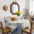 thumbnail image 3 of Blue Fall Pumpkins Table Cloth Waterproof Tablecloths, Thanksgiving Maple Leaf Tree Tablecloth Dining Table Cover for Kitchen Party Tabletop Outdoor, Square Tablecloth 60x60 Inch, 3 of 9