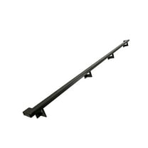 Urban Contemporary Aluminum Complete Handrail Grab Bar Set, Brackets Included, 7 Foot Handrail, Black Powder Coated Finish
