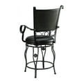 thumbnail image 4 of Powell Ellie Big & Tall Counter Stool, Black/Grey, 4 of 5