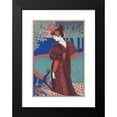 thumbnail image 2 of Louis Rhead 13x18 Black Modern Framed Museum Art Print Titled - Woman with Peacocks (La Femme Au Paon) (ca. 1897), 2 of 5
