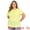 Yellow, variant on Women's Plus Pointelle Knit Tops Casual Blouse 2X Yellow