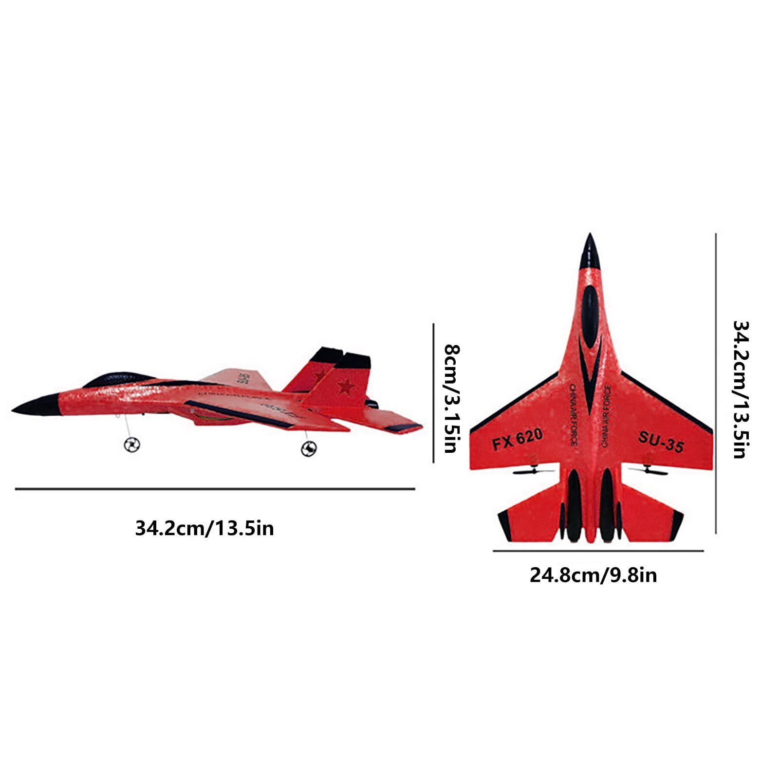 Hohaski RC Plane with Lights Toys 2025 2.4GHz RC Fighter Model Toys Foam RC Glider AircraftGift Remote Control Airplane