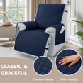 thumbnail image 6 of Waterproof Recliner Slipcover, Non-Slip Furniture Protector with Storage Pocket, Machine Washable Stretch Chair Cover with Adjustable Straps for Pets, Dogs, Cat (Navy Blue, 23.6"), 6 of 6