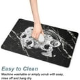 thumbnail image 4 of Coffee Mat, 16"x24" Marble Style Coffee Bar Mat for Coffee Station Accessories and Organizer, Absorbent Dish Drying for Kitchen Counter, Cute Black Marble Coffee Bar Decor Coffee Machine Mat, 4 of 6