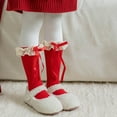 thumbnail image 5 of NAISIBABY Stockings for Girls, Knitted Stretchy Cotton Breathable Cute Christmas Knee High Socks Red Free Size, 5 of 5