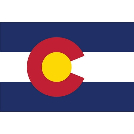 2 Pack Vinyl Sticker 2-Pack Colorado State Flag Decal Sticker | 5-Inches By 3-Inches | Laminated Vinyl Decal | PDS312 ()