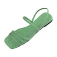 thumbnail image 2 of Xdegoge Womens Low-Heeled Sandals Open Toe Summer Dress Flat Slip On Slides Casual Fashion Breathable Shoes for Holiday Outdoor Occasions, 2 of 5