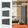 thumbnail image 5 of KFFKFF 6 Panel Room Dividers, 122*71 inch Foldable Privacy Screen,  Oxford Cloth Panels With Sturdy Frame for Workspace, Bedroom, Study Room, 5 of 9