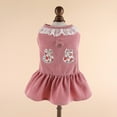 thumbnail image 5 of Soft Pet Dress with Rabbit Floral Pattern - Princess Dress - Traction Ring - for Spring Summer, 5 of 8