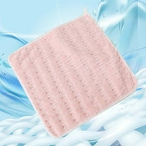 AuroraX Skin Hand Towels Anti-Microbial Pink Soft Washcloths Small Coral Fleece for Kids,Daily,Bathroom