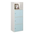 thumbnail image 3 of Convenience Concepts Xtra Storage 3 Door Cabinet with Shelf, White/Sea Foam Blue, 3 of 6