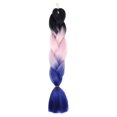 thumbnail image 2 of Trenzas gigantes Vogacara de pelo sintético ganchillo extensiones Updo Cuidado del cabello No.33 60cm fibra de alta temperatura, 2 of 3