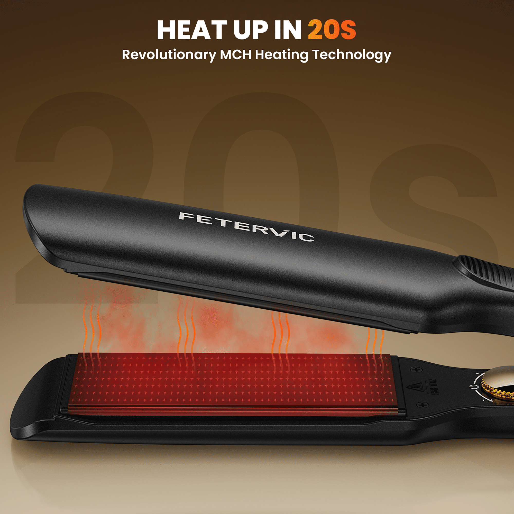 FETERVIC Cordless Automatic Curling Iron – Hair Curler with 28mm & 32mm Interchangeable Barrel, 5200mAh Rechargeable, Auto Curling Wand with Beep Timer, Portable Curling Iron for Travel Home