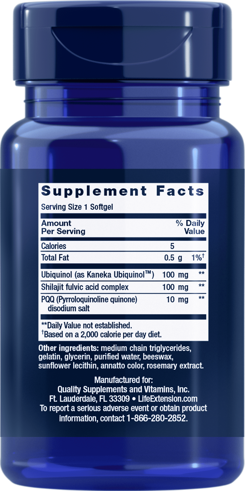 Life Extension Super Ubiquinol CoQ10 with PQQ, 50 Softgels