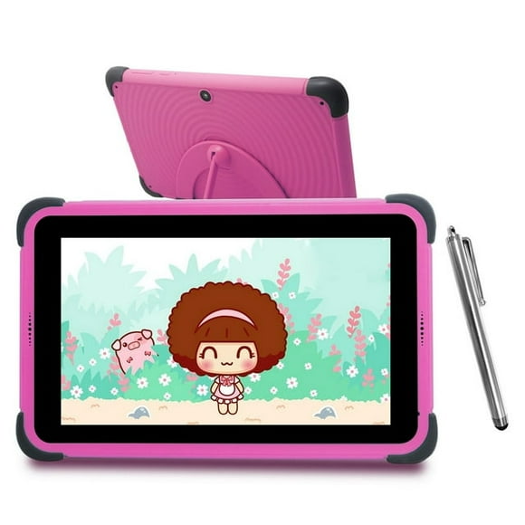 Tablette HD 8 Enfants, Écran HD de 8 Po, Âge 3-7 Ans, Comprend un Protecteur d'Écran de Stylet, Boîtier à l'Épreuve des Enfants, 32 GB, (2023 release), Rose
