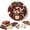 T, variant on DIY 3D Fabric Poke Wreath Kit, Handmade Christmas Wreath Craft Set with Fabric, Tools and Instructions for Adults and Beginners, Holiday Decor for Front Door, Wall, Home, Gift