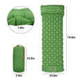 thumbnail image 2 of TSV Camping Sleeping Pad, Extra Thick Inflatable Mat with Air Pillow for Backpacking Hiking Traveling, 74.8 x 23.6'' Green, 2 of 6