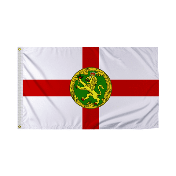 Promopatriot Alderney Country Flag 3x5 Ft Outdoor Nylon Double Stitched Edges Canvas Header Brass Grommets 3'x5' Alderney