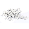 thumbnail image 1 of Unique Bargains Double Hole Aluminum Sleeves Silver Tone 30 Pcs for 1/4' Wire Rope, 1 of 1