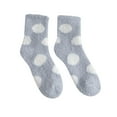 thumbnail image 3 of EnJoCho Cozy Fleece Slipper Socks For Women, Women Coral Socks Women Autumn And Winter Tube Socks Sleep Socks Cute Home Polka Dot Thick Stockings, 3 of 3