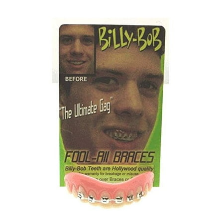 Billy Bob Braces Teeth Ugly Betty Novelty April Fools Gag Joke (Best April Fools Gags)