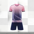 thumbnail image 6 of Amidoa Boys Athletic Shorts Set 2 Piece Quick-dry Performance T-Shirt and Active Elastic Waist Shorts Outfit Pink Size 14, 6 of 7