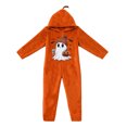thumbnail image 2 of Halloween Pumpkin Onesie Pajamas, Halloween Cute Ghost Plush Hooded for Adults, Cozy Loungewear for Parties and Movie Nights, Style10# XL, 2 of 5
