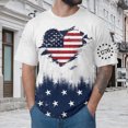 thumbnail image 2 of NIEWTR Men's Big and Tall T Shirts 250 Years American Shirt for Men American Flag T Shirt 4th of July Shirts 250 Years Birthday Tees Tops(White,XL), 2 of 5
