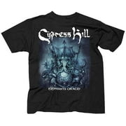 Cypress Hill Mens Elephants On Acid Album Cover Slim-Fit T-Shirt