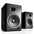 thumbnail image 2 of Audioengine A5+ Plus Powered Speaker | Desktop Monitor Speakers Computer Sound System | 150W Premium Powered Bookshelf Stereo Speakers, AUX Audio, RCA Inputs/Outputs, Remote Control (Black), 2 of 6