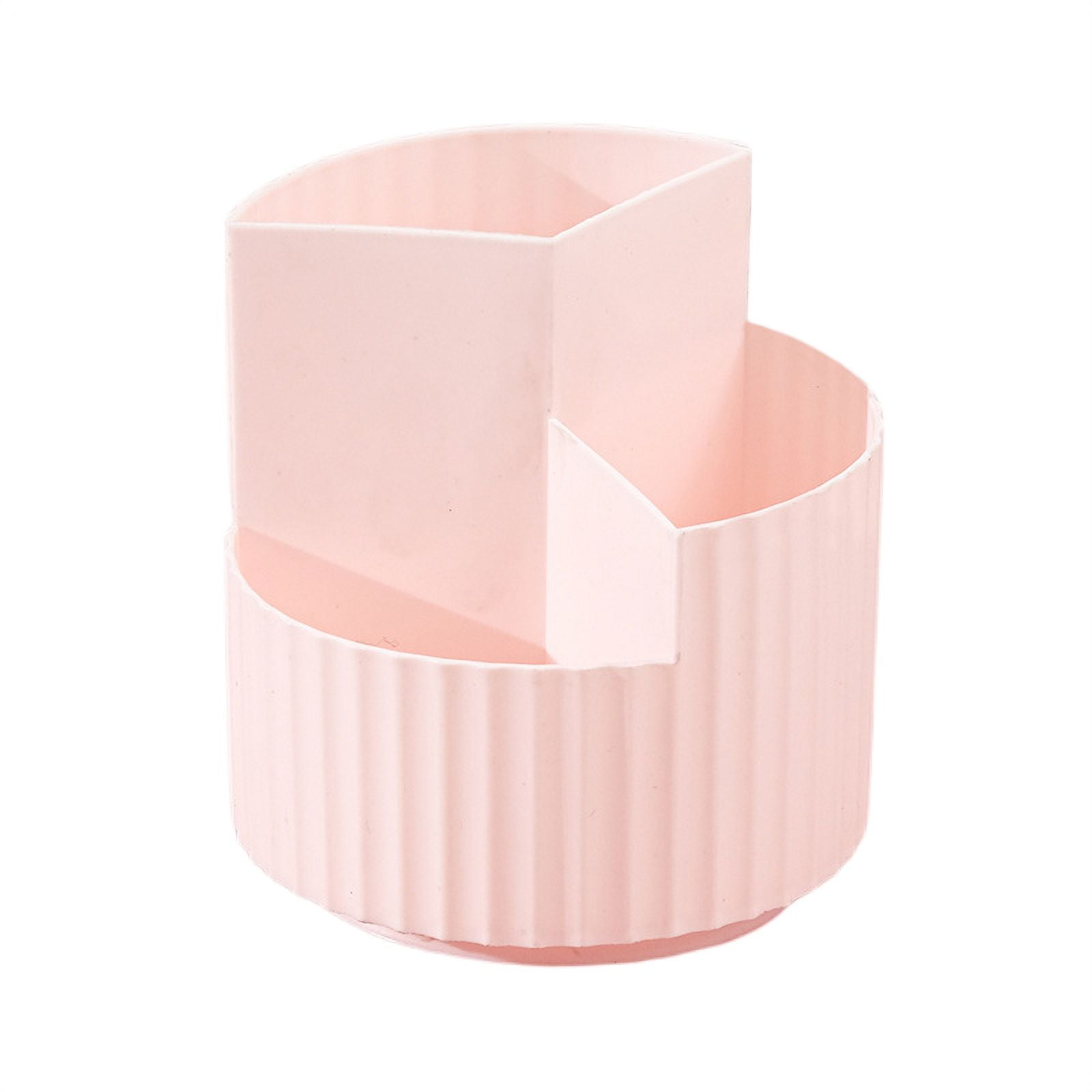 Lebenrich Porte-stylo Rotatif Pour Bureau, 5 Emplacements - Organiseur De Bureau Blanc Unique - Fournitures De Bureau Et Accessoires De Bureau Faciles Pour Femmes Et Filles - Pot à Crayons Pour Bureau