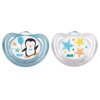 NUK Airflow Orthodontic BPA Free Silicone Pacifier, 0-6 Months, Blue Penguin, 2 Ct
