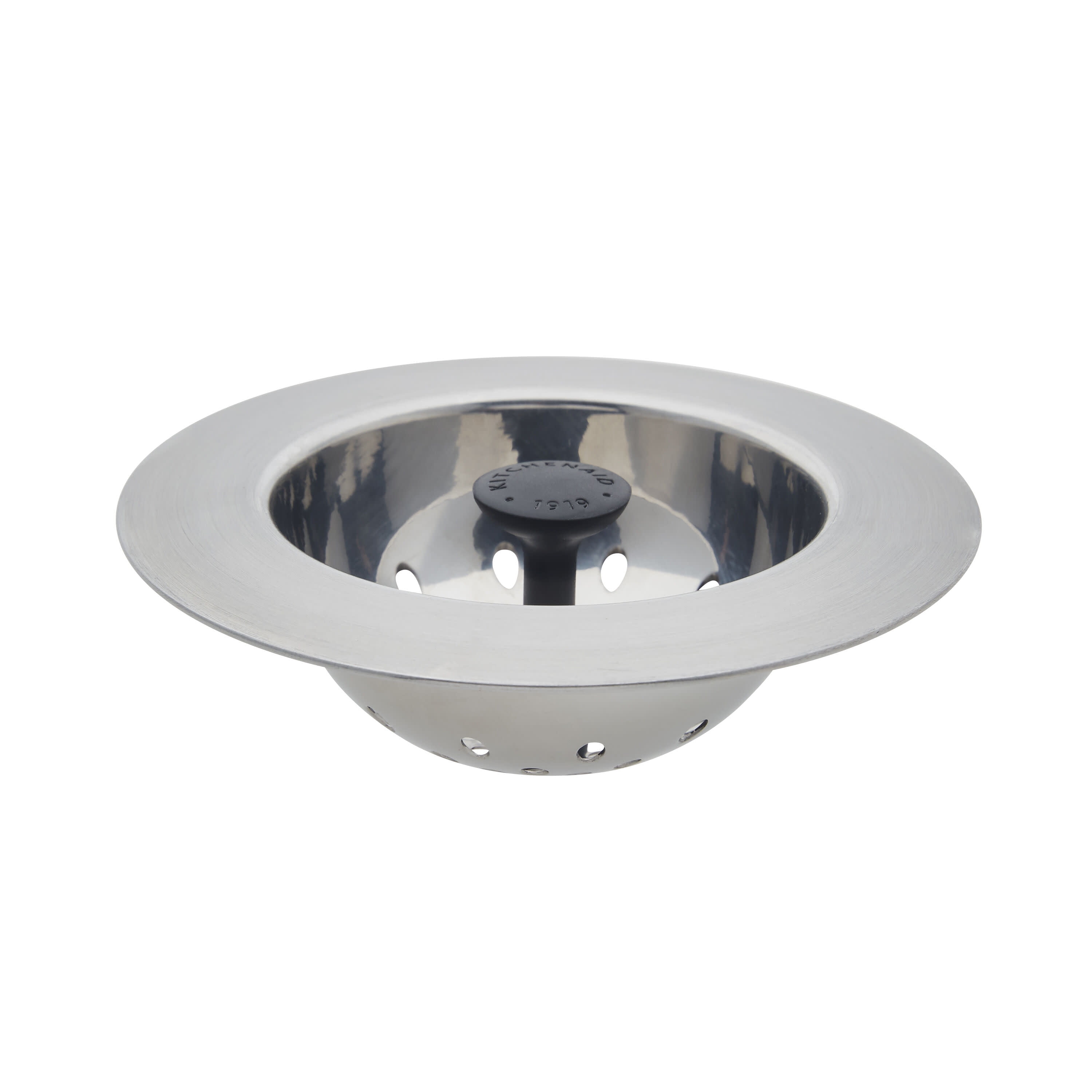 (2 pack) KitchenAid Stainless Steel Kitchen Sink Strainer and Drain Catcher with Black Knob