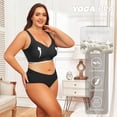 thumbnail image 4 of LWP Women's Plus Size Wireless Bras, Seamless Full Coverage Supportive Comfort No Underwire Everyday Bra, 4 of 8