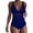 Blue, variant on Antinious Women Multi Tone Print Coordinated Close Cut Seaside Beach Outfit Layout