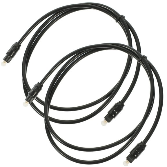 Koolleo 2pcs Optical Audio Cable 1m Male To Male Tv Optical Audio Cable Accessory