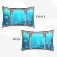 thumbnail image 2 of Lsque Underwater Aquarium Arches Pattern Pillow Case – Soft & Cozy Throw Pillow Cover, Hypoallergenic Cushion Case for Sleeping Women with Envelope Closure-14"x20", 2 of 6