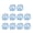 32mm blue, variant on 10Pcs Fishing Float Clear Round Balls Hollow Bubble Surfaces Floats Water Ball Bubble Floats Tackle Easy to Use
