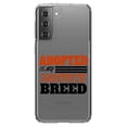 thumbnail image 1 of DistinctInk Clear Shockproof Hybrid Case for Galaxy S21 5G (6.2" Screen) - TPU Bumper Acrylic Back Tempered Glass Screen Protector - Adopted is My Favorite Breed, 1 of 2