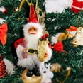 thumbnail image 5 of Santa Claus Ornament, Christmas Tree Decorations, Hanging Santa with Gift Bag for Holiday Home Table Decor, Festive Figurine for Mantle Shelf and Tree, 5 of 6