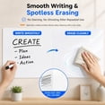 thumbnail image 4 of Dry Erase Sticker for Wall Tutuviw White Board Paper with 3 Markers Self-Adhesive Message Board Decal Cuttable Whiteboard Sticker Self-Adhesive White Board Roll Wallpaper for Office(17.7"×78.7"), 4 of 7